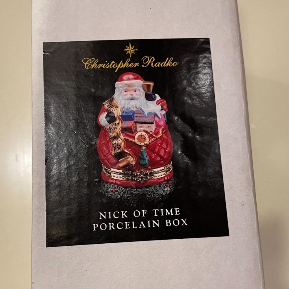 Christopher Radko Nick of Time Porcelain Box - Picture 4 of 4